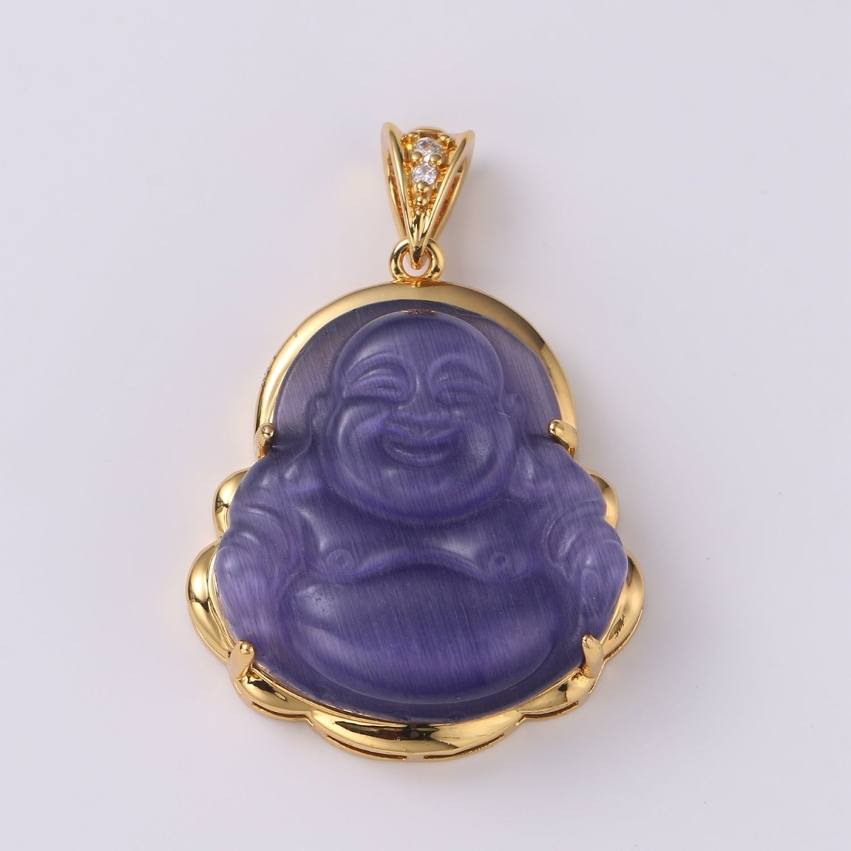 1pc 24k Gold Filled Buddha Pendant Natural Wisdom Meaning Gold Buddha Necklace Charm Laughing Buddha Buddhism Religious Jewelry Making O-152 ~ O-163 O-241 O-242 - DLUXCA