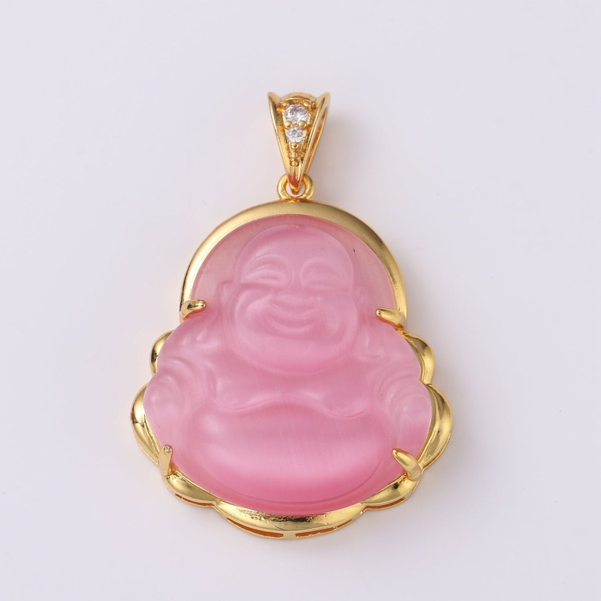 1pc 24k Gold Filled Buddha Pendant Natural Wisdom Meaning Gold Buddha Necklace Charm Laughing Buddha Buddhism Religious Jewelry Making O-152 ~ O-163 O-241 O-242 - DLUXCA
