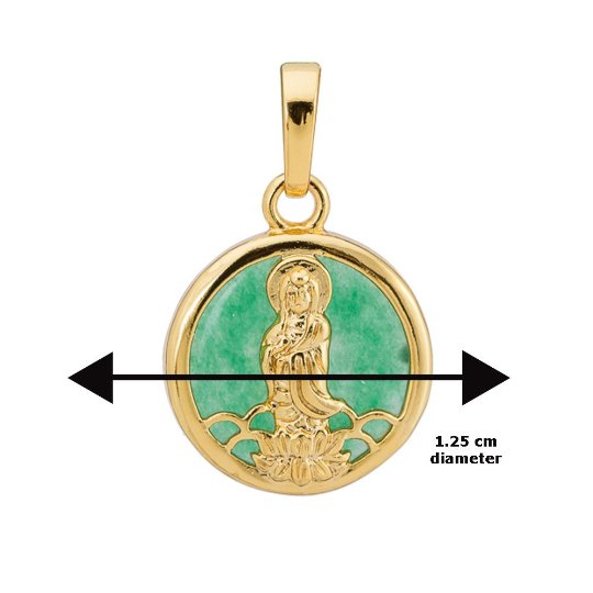 1pc Elegant Emerald Green Jade Buddha God Deity Buddhism Buddhist Religious Dainty Necklace Pendant Charm Bails Findings for Jewelry Making O-216 - DLUXCA