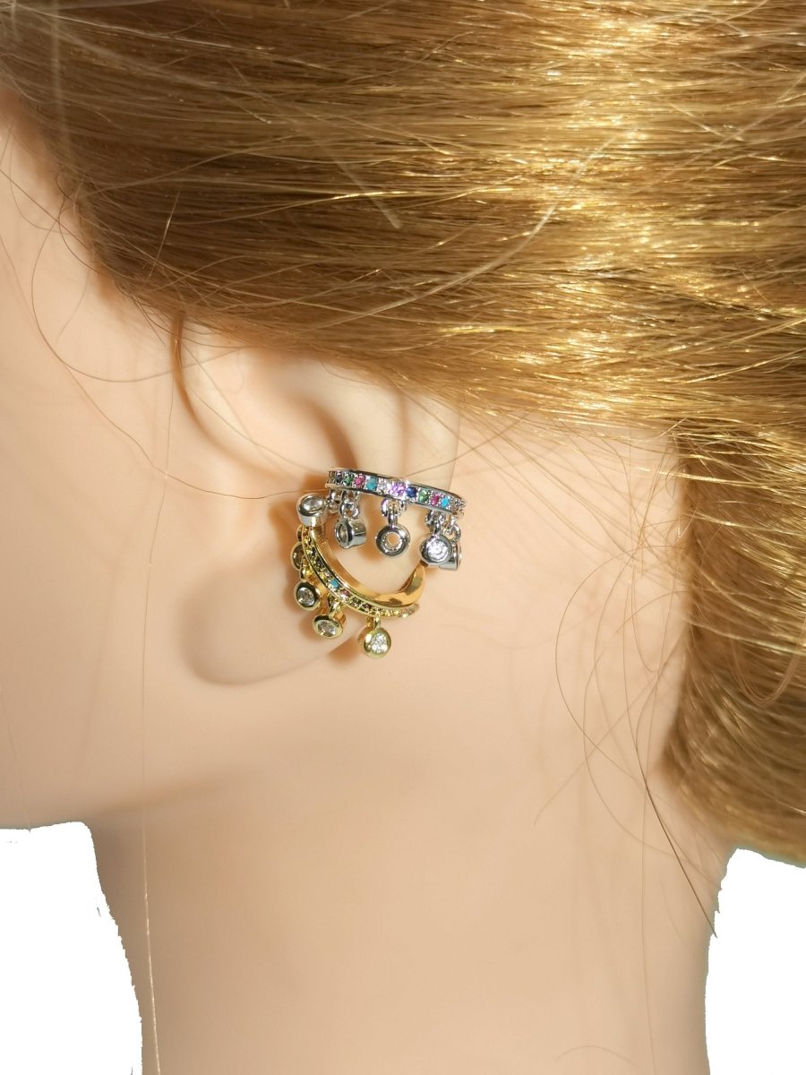 1x Gold Ear Cuff-Upper Ear Earring No Piercing-Helix Ear Cuff-Cartilage Ear Cuff-Ear cuff no piercing-Ear Cuff Earring-Ear Cuffs-Earcuff, CL-K280 - DLUXCA