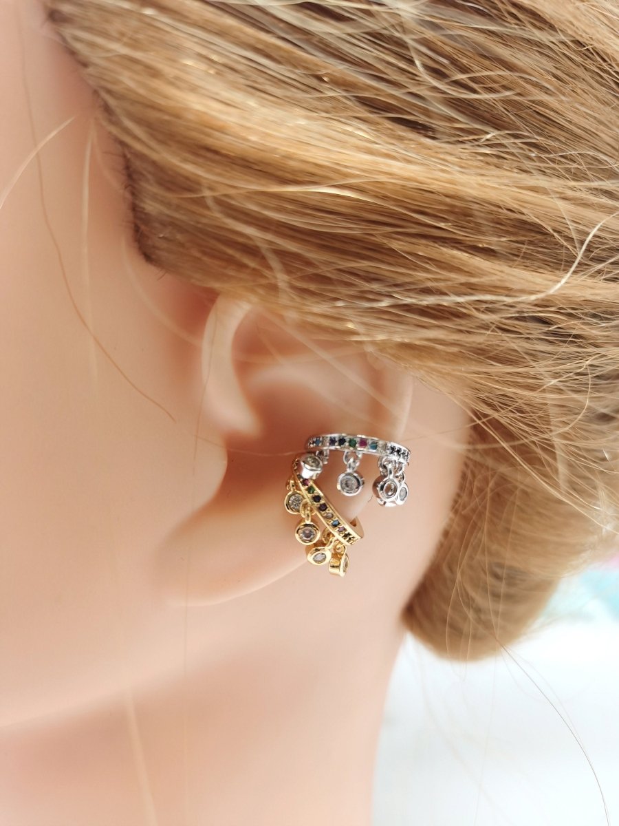 1x Gold Ear Cuff-Upper Ear Earring No Piercing-Helix Ear Cuff-Cartilage Ear Cuff-Ear cuff no piercing-Ear Cuff Earring-Ear Cuffs-Earcuff, CL-K280 - DLUXCA