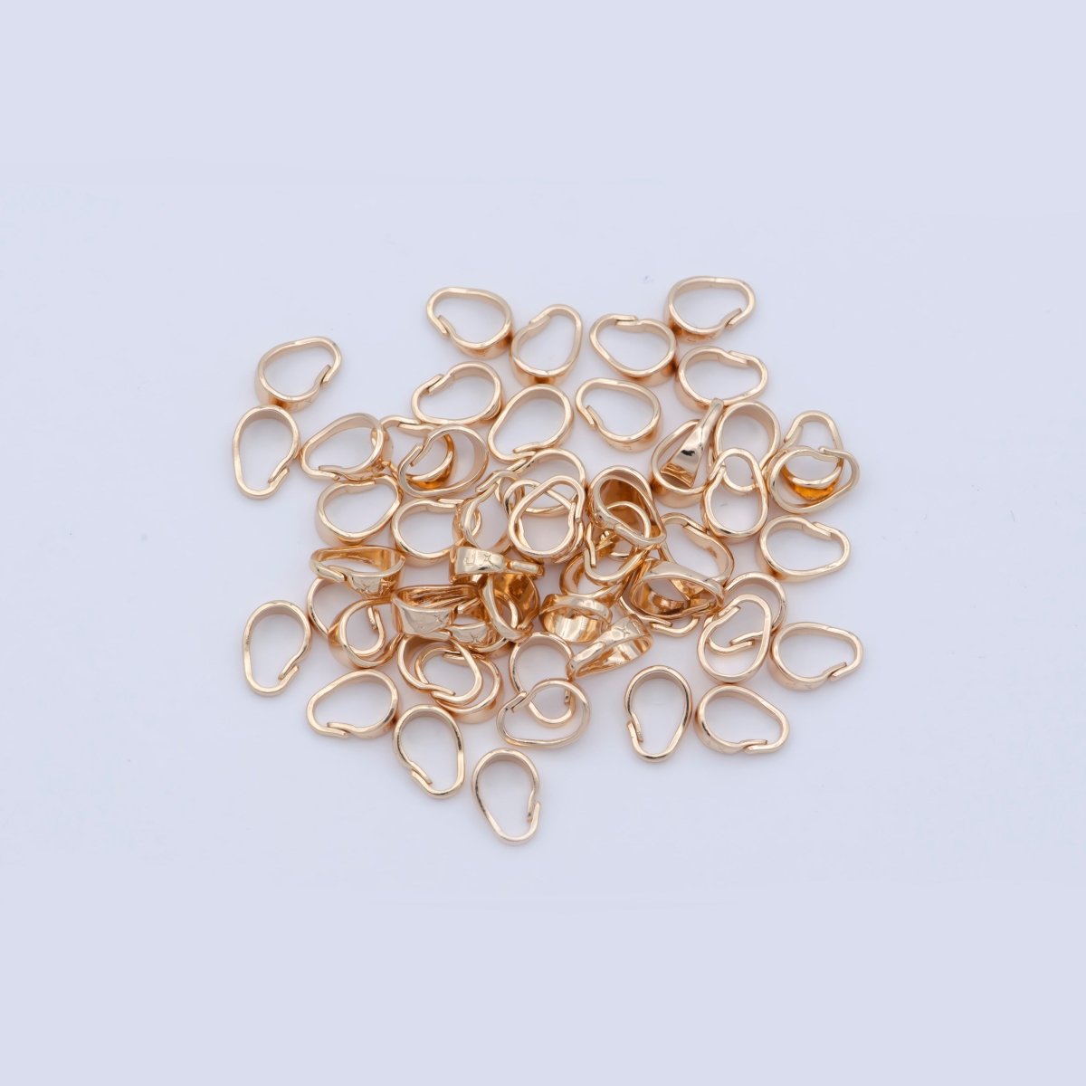 1x Gold Filled bail snap-on for pendant and charm. Perfect for Necklace Anklet Bracelet Jewelry Making wholesale Finding Component - DLUXCA