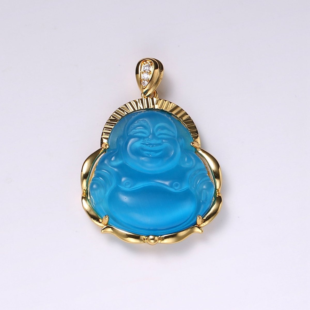 Crystal Buddha Pendant Necklace Natural Carved Charming Gifts Amulet  Jewelry - MegaDealMart