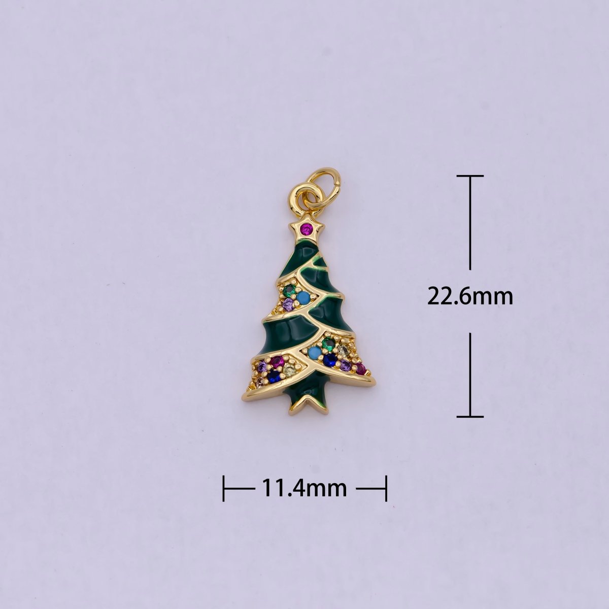 1x Limited Edition Enamel Christmas Charm for Necklace Bracelet Jewelry Inspired Tree, Snowman, Jingle Bell, Stocking Pendant - DLUXCA