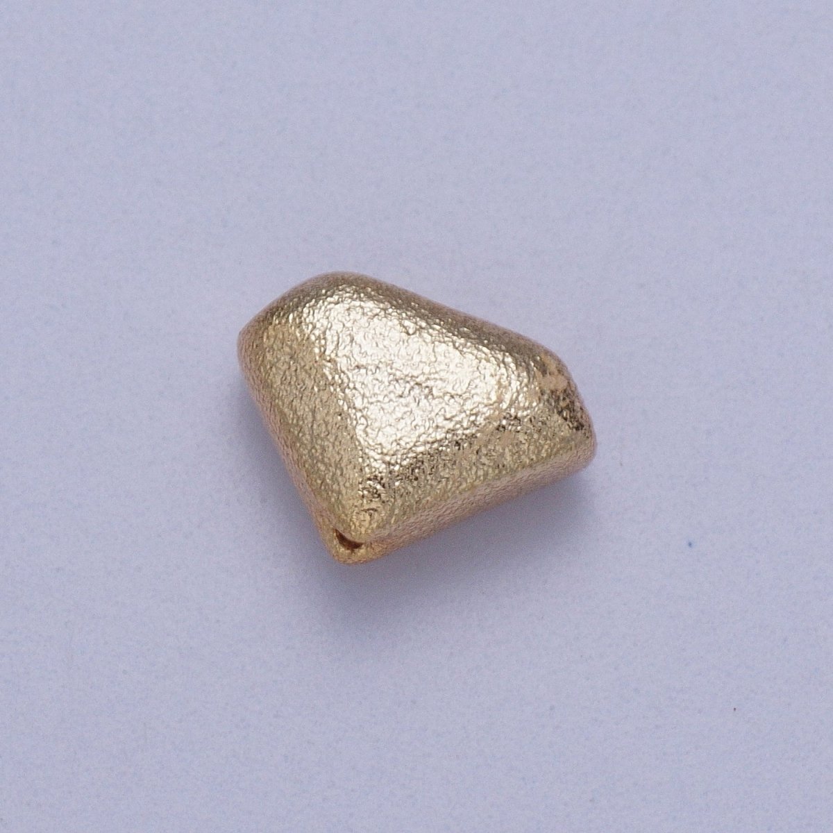 20 Pieces Diamond Shaped Matte Gold Geometric Bead | B-427 - DLUXCA