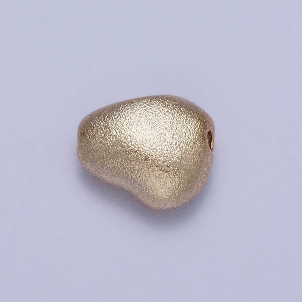 20 Pieces Geometric Bean Matte Gold Abstract Bead | B-443 - DLUXCA