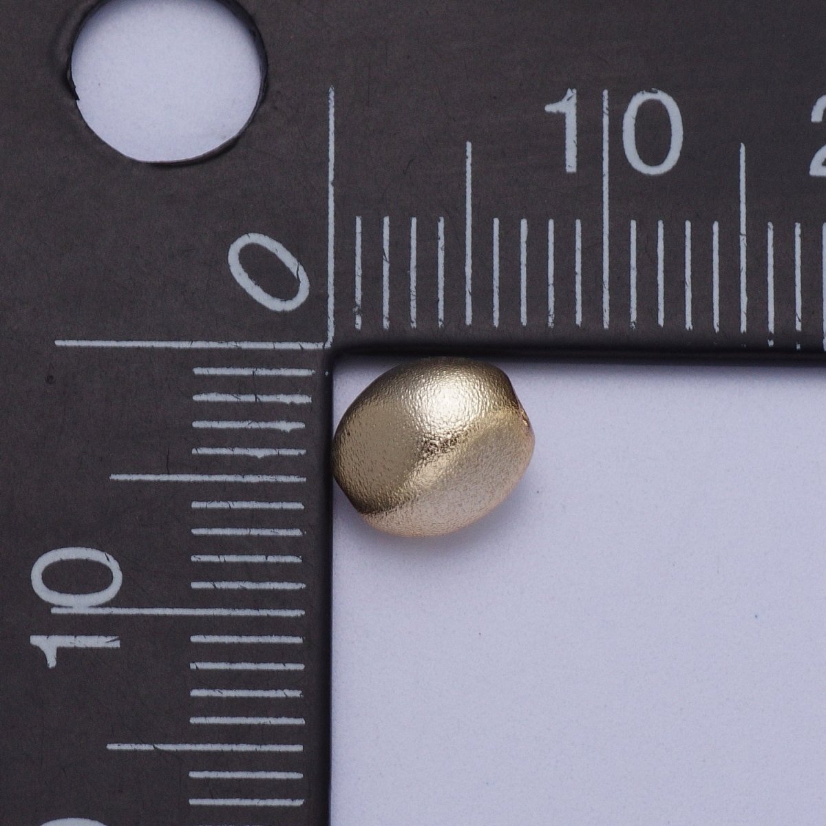20 Pieces Rectangular Long Matte Gold Geometric Bead | B-436 - DLUXCA