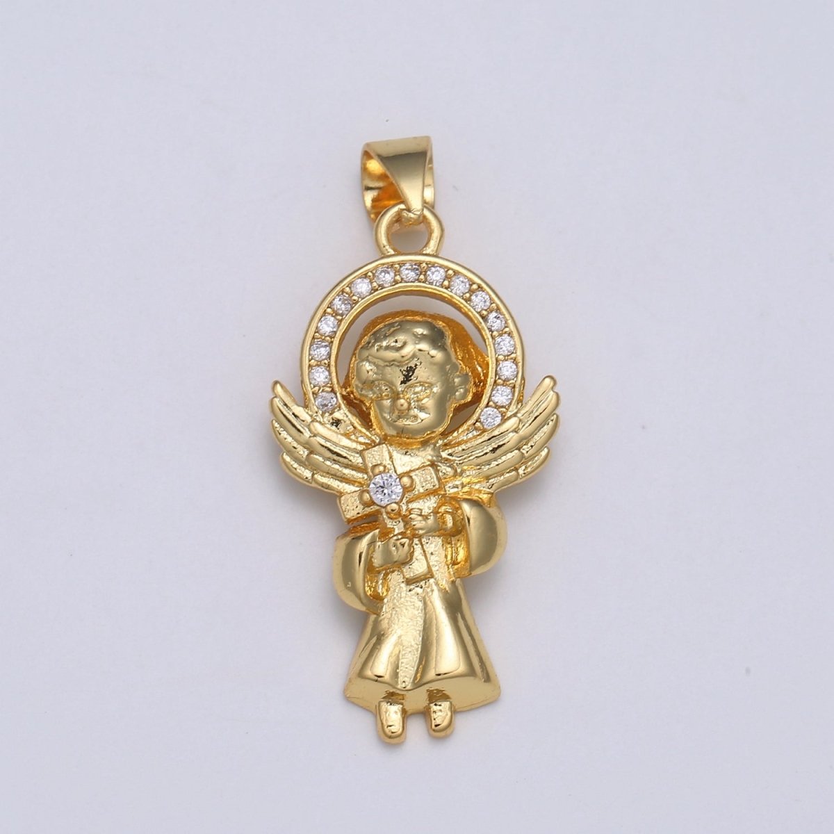 24K Baby Angel Gold Filled Pendants - J-280 - DLUXCA