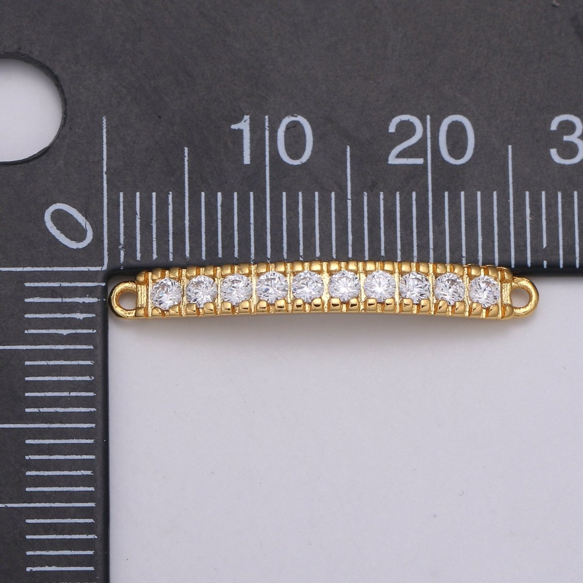 24K Crystal Gold Filled Simple Connectors F-562 - DLUXCA