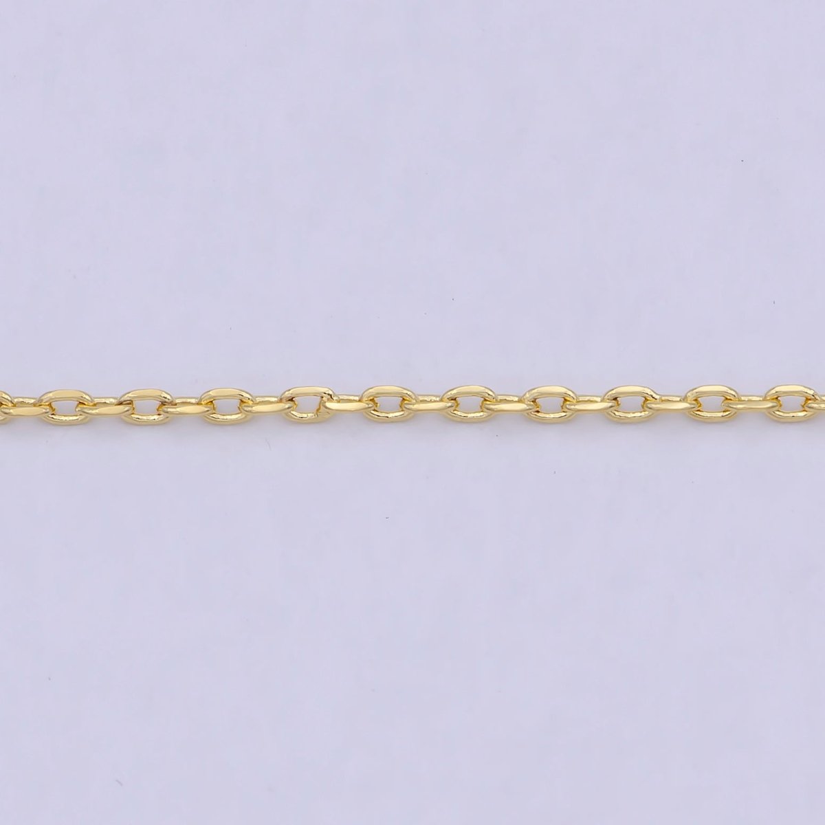 24K Gold Filled 1.5mm Dainty Cable 18 Inch Layering Chain Necklace w. Extender | WA-792 - DLUXCA