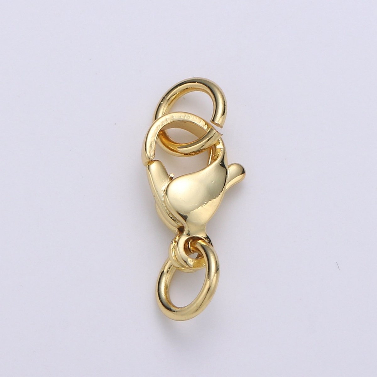 24K Gold Filled 15mm Lobster Claw Clasps Closure Findings | L849 - DLUXCA