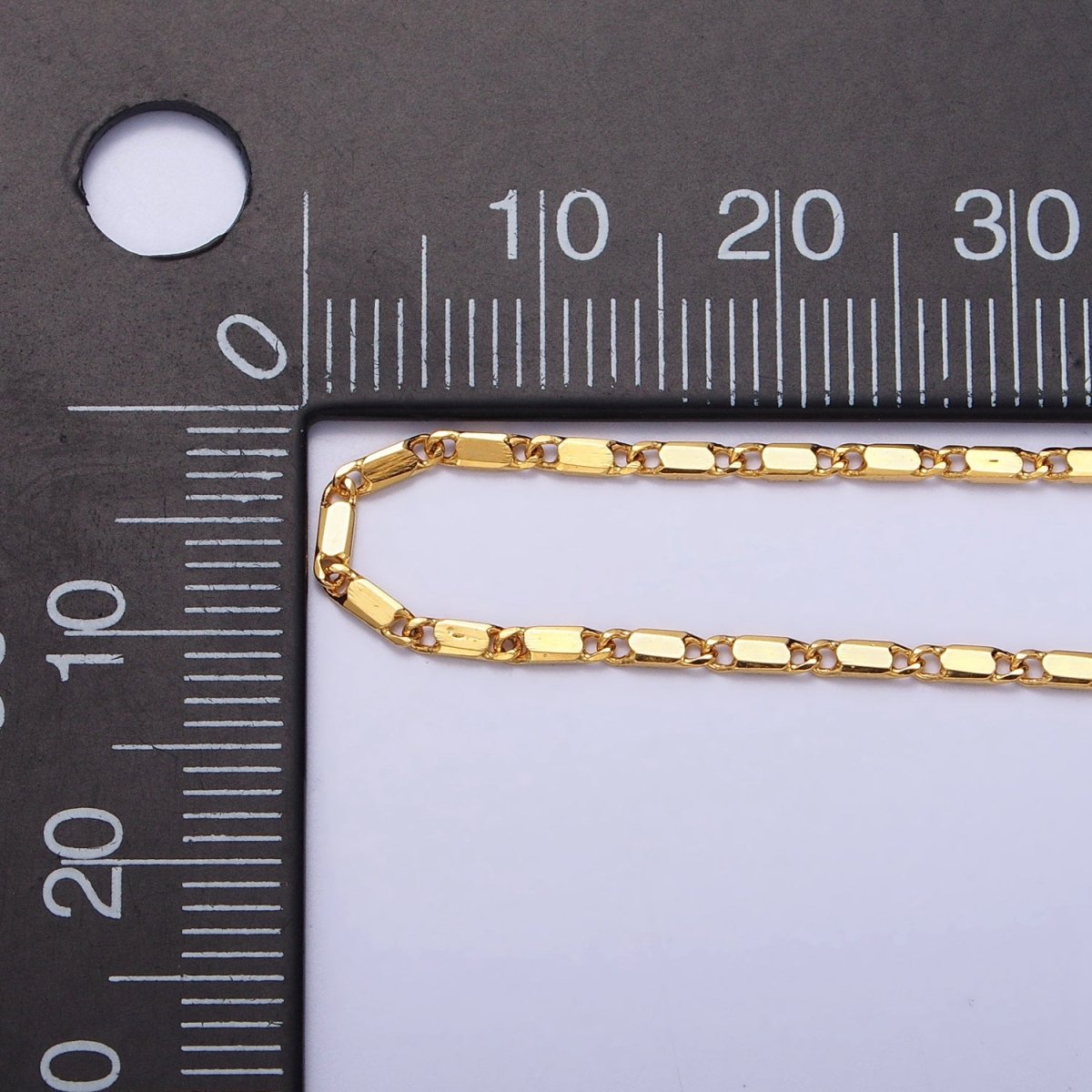 24K Gold Filled 1.6mm Scroll 15.75 Inch Chain Necklace | WA-1545 Clearance Pricing - DLUXCA