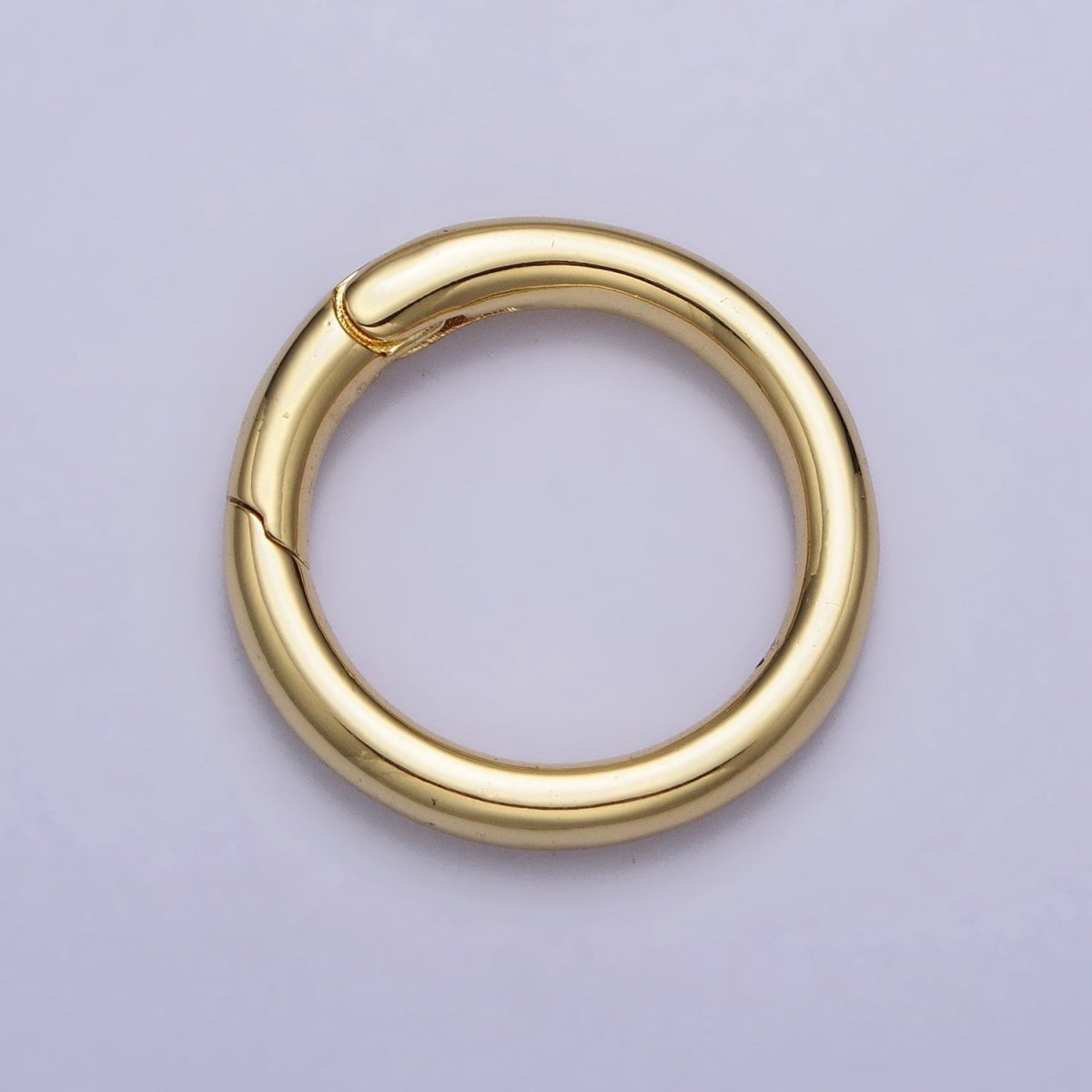 24K Gold Filled 18mm, 20mm Push Gate Ring Closure Enhancer Supply in Gold & Silver | Z-137~Z-140 - DLUXCA