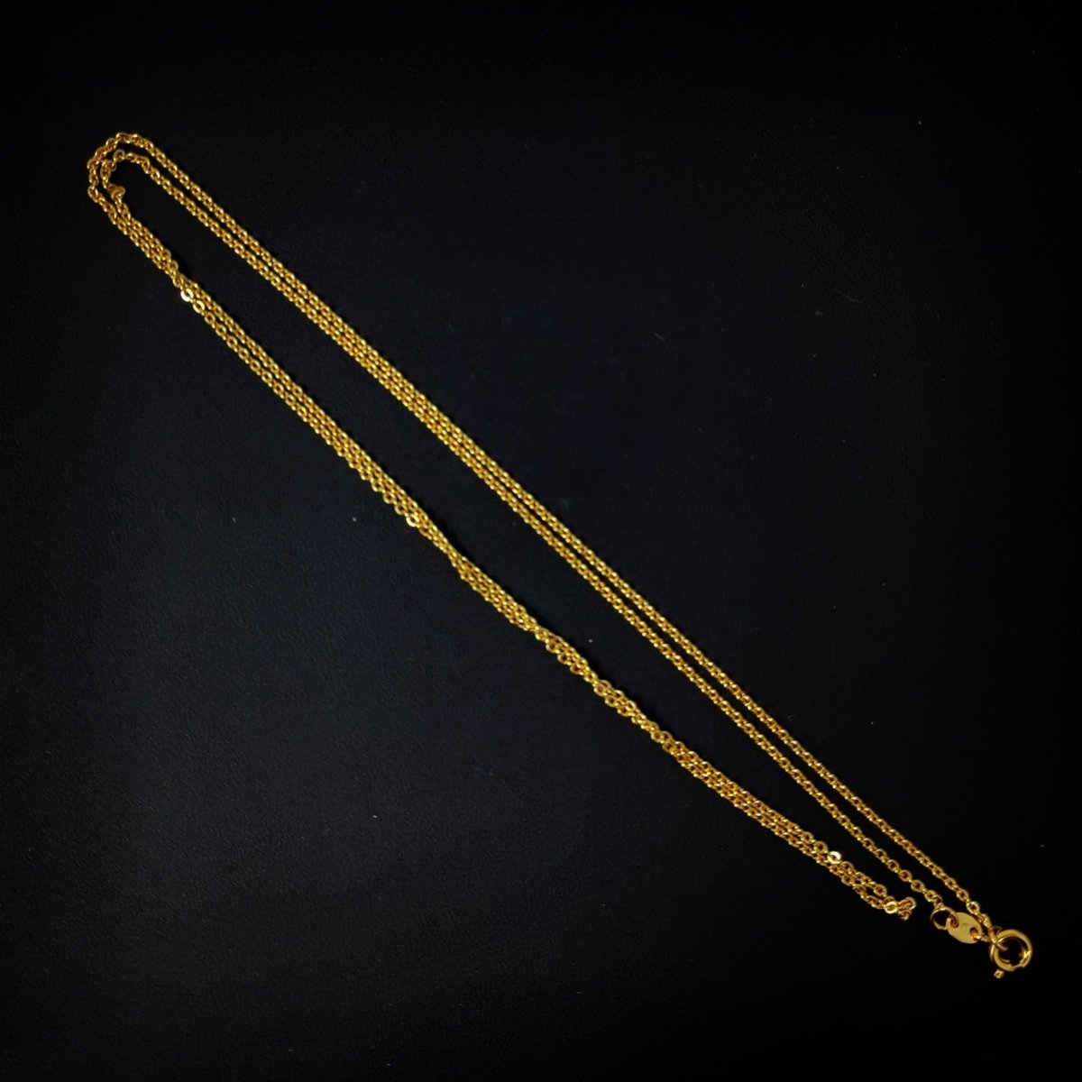 24K Gold Filled 1mm Dainty Cable 24 Inch Layering Chain Necklace | CN-397 Clearance Pricing - DLUXCA