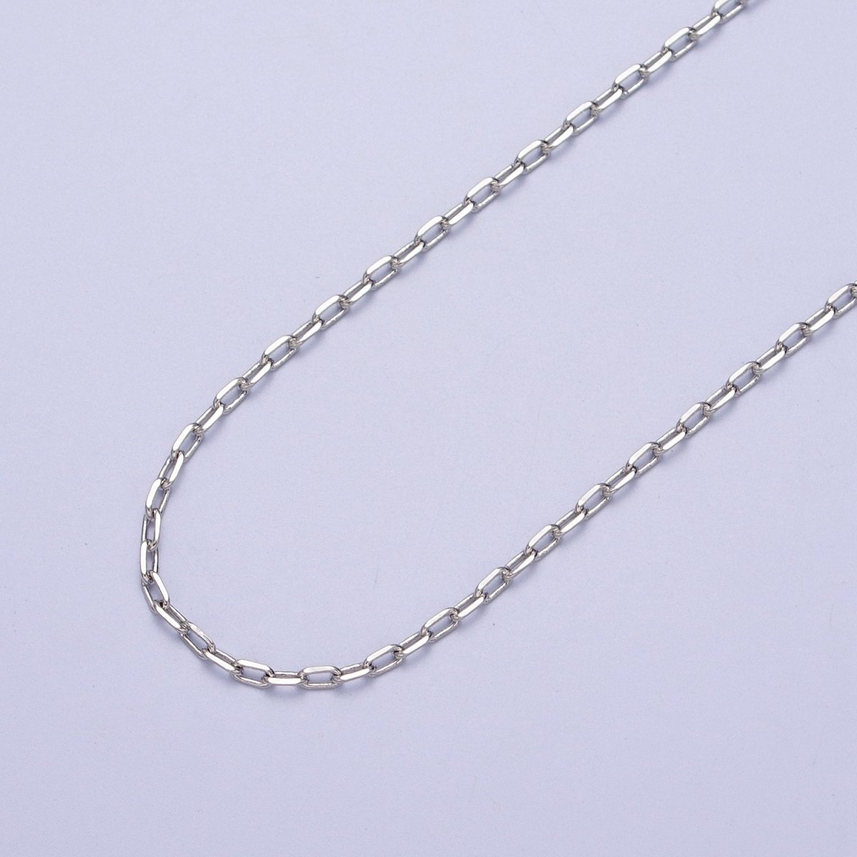 24K Gold Filled 2mm Cable Unfinished Chain in Gold & Silver | ROLL-899, ROLL-900 Clearance Pricing - DLUXCA