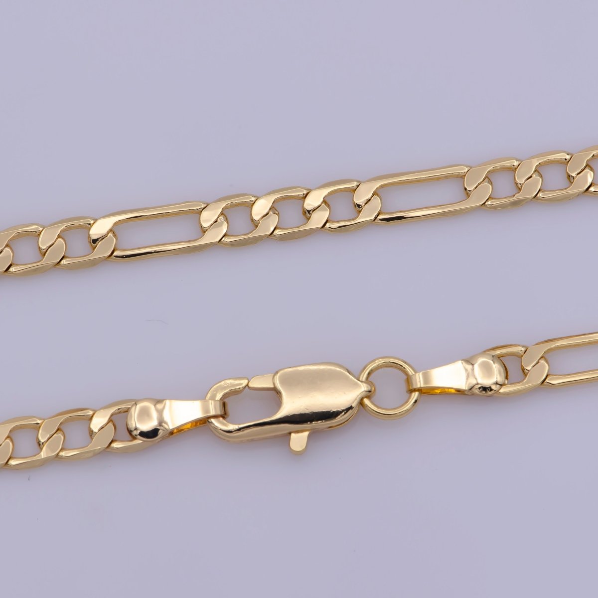 24K Gold Filled 3.5mm Figaro 18 Inch Layering Chain Necklace | WA-369 Clearance Pricing - DLUXCA