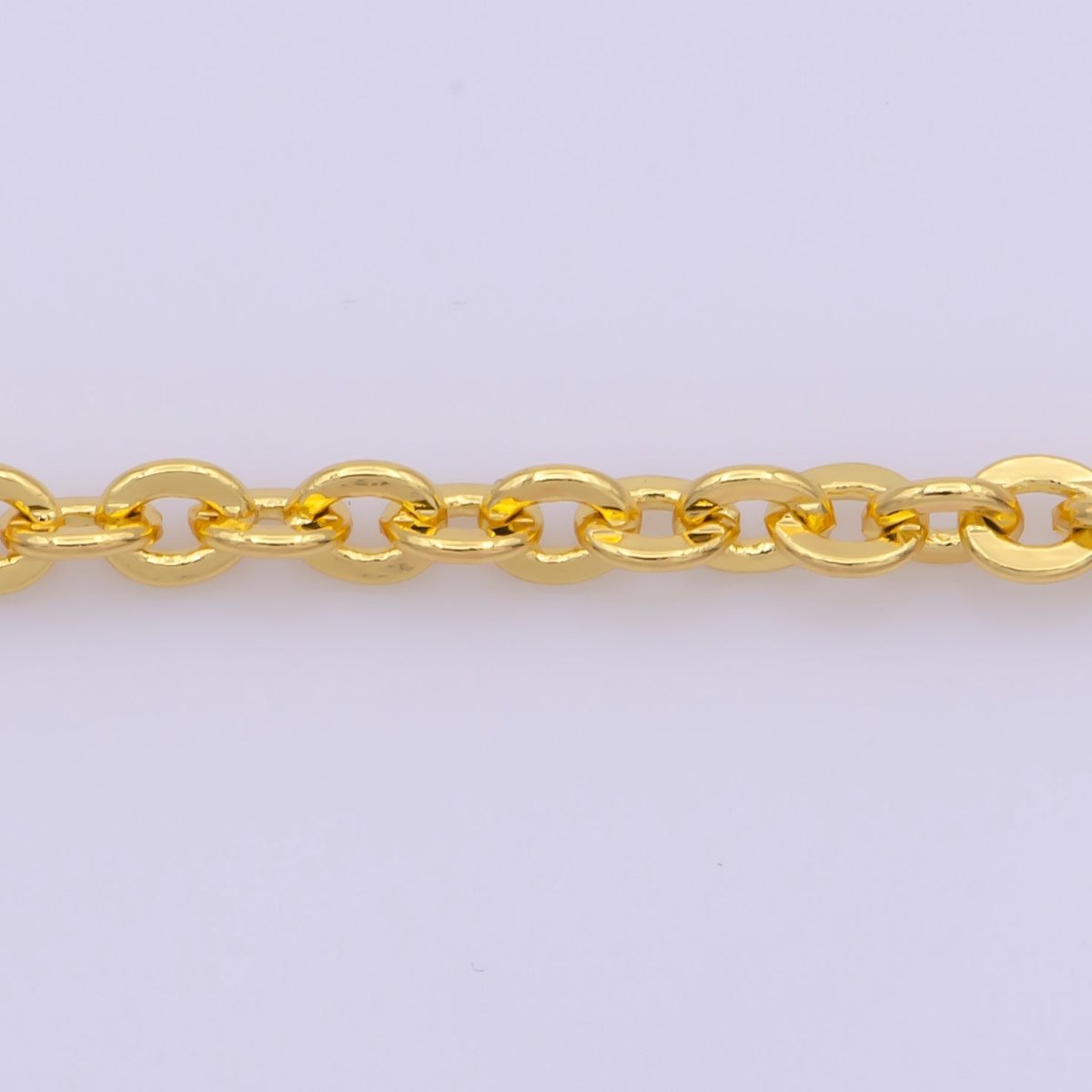 24K Gold Filled 3mm Rolo Cable 18 Inch Layering Chain Necklace | WA-296 Clearance Pricing - DLUXCA