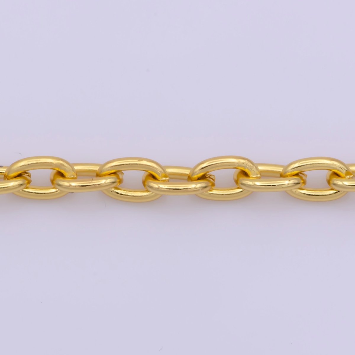24K Gold Filled 4.5mm Cable 18 Inch Layering Chain Necklace | WA-297 Clearance Pricing - DLUXCA