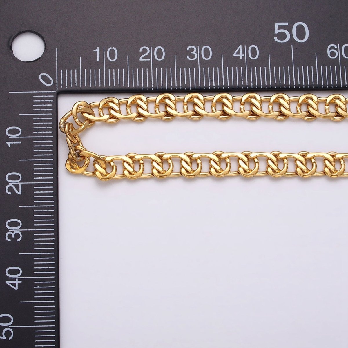 24k Gold Filled 5.8mm Twist Cable Chain Cable Link Unfinished Yard Chain in Gold & Silver | ROLL-1299 ROLL-1300 Clearance Pricing - DLUXCA