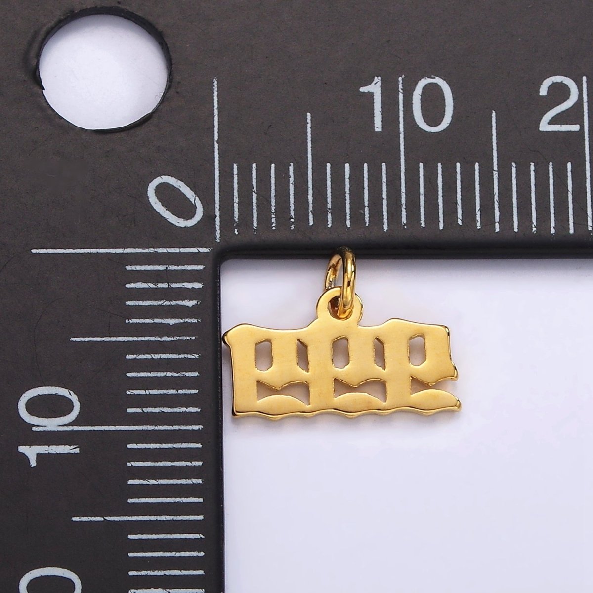 24K Gold Filled Angel Number Numerology Minimalist Mini Charm | AG606 - AG610 - DLUXCA