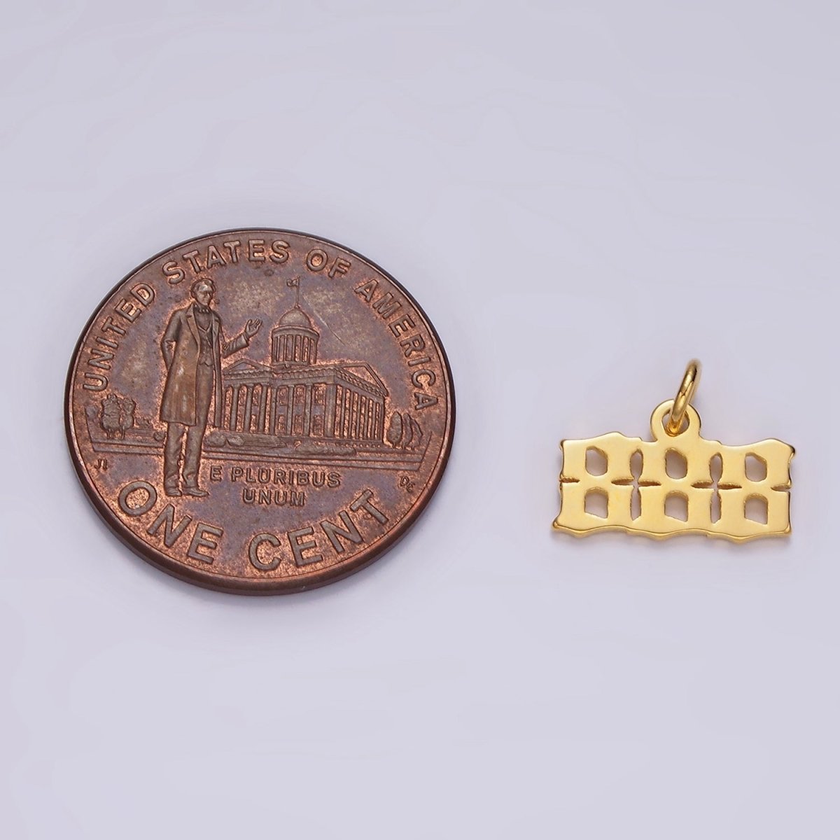 24K Gold Filled Angel Number Numerology Minimalist Mini Charm | AG606 - AG610 - DLUXCA