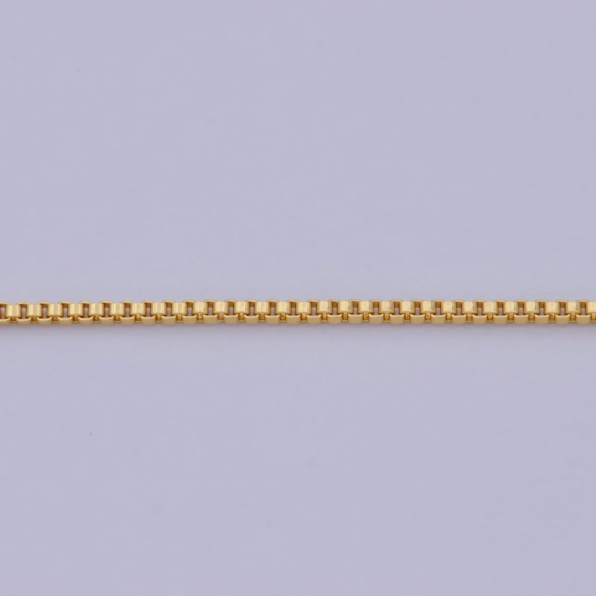 24K Gold Filled Box Chain Necklace, 20, 23.5 Inch Box Chain Necklace, Dainty 0.8mm Box Necklace | WA-469 WA-470 Clearance Pricing - DLUXCA