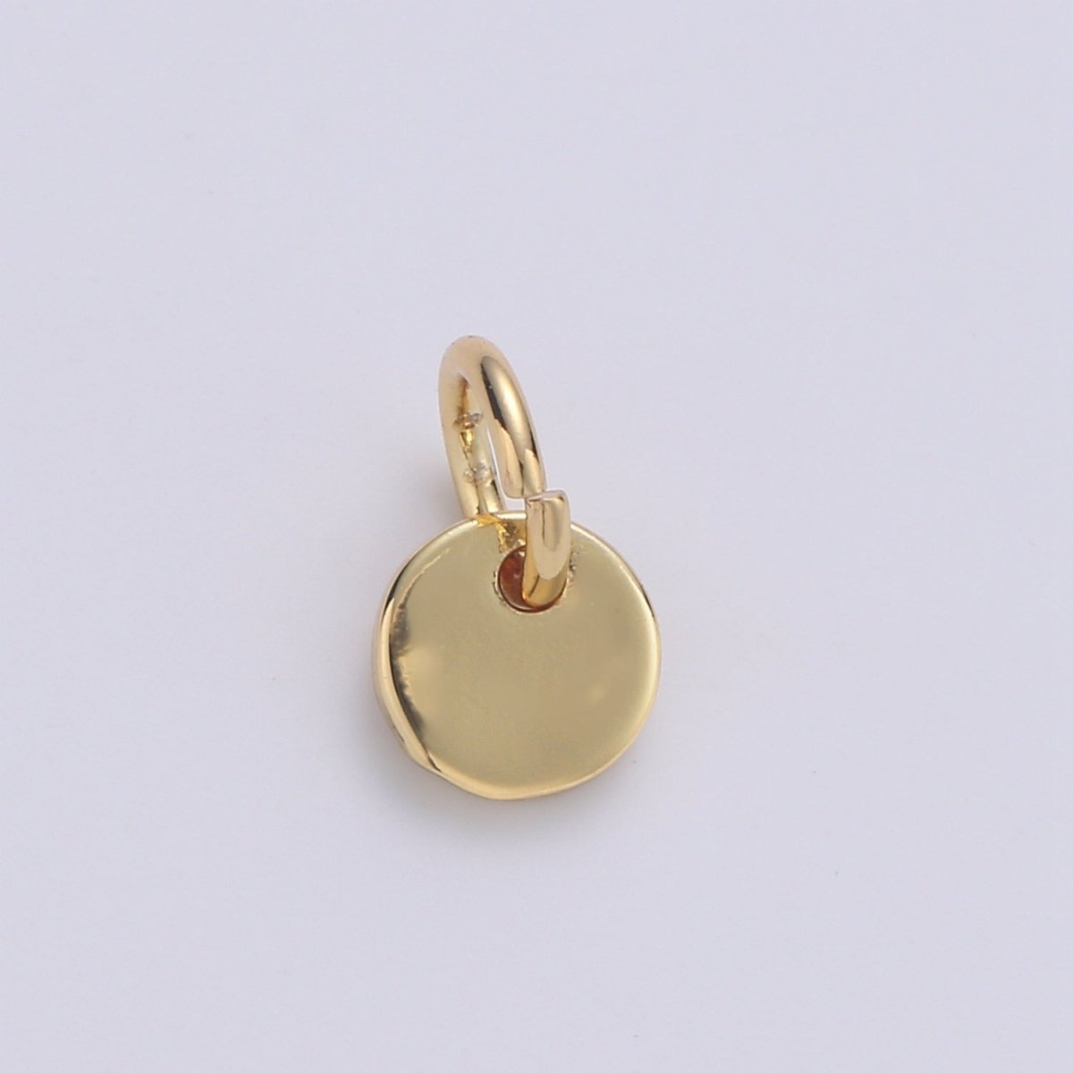 24k Gold Filled Circular charm DIY Earring Jewelry, Earring & Pendant Supply DIY Findings, Wristlet Charm, D-294-D-297 - DLUXCA