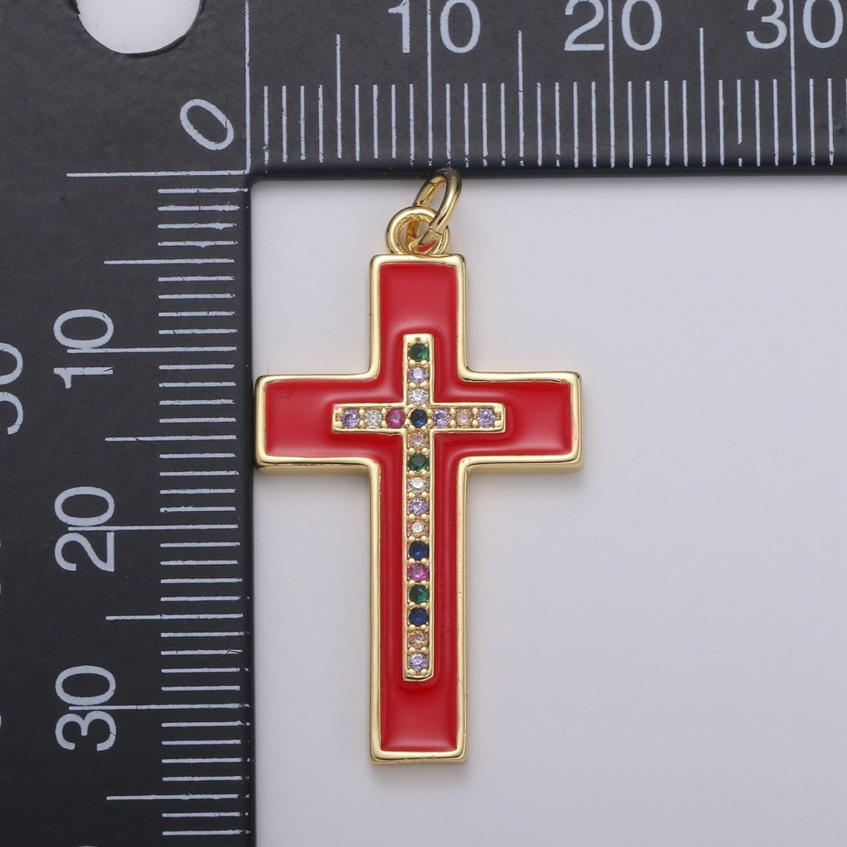 24K Gold Filled Cross Charm E-215-E-217 E-275 - DLUXCA