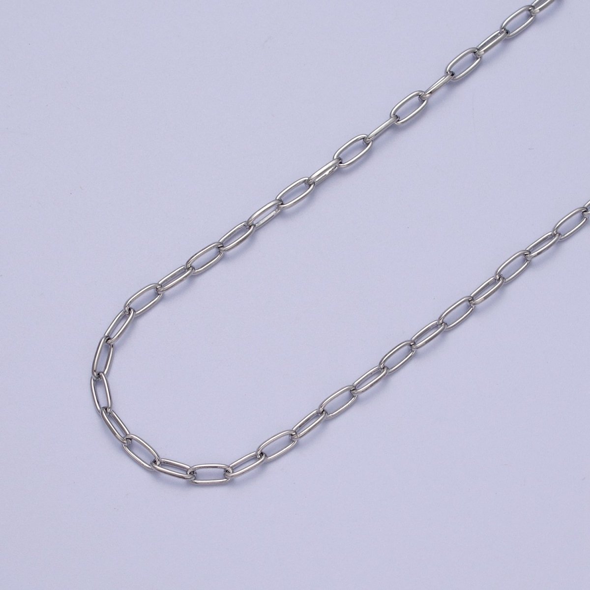24K Gold Filled Dainty 2.6mm Cable Bulk Unfinished Chain in Gold & Silver | ROLL-982, ROLL-983 Clearance Pricing - DLUXCA