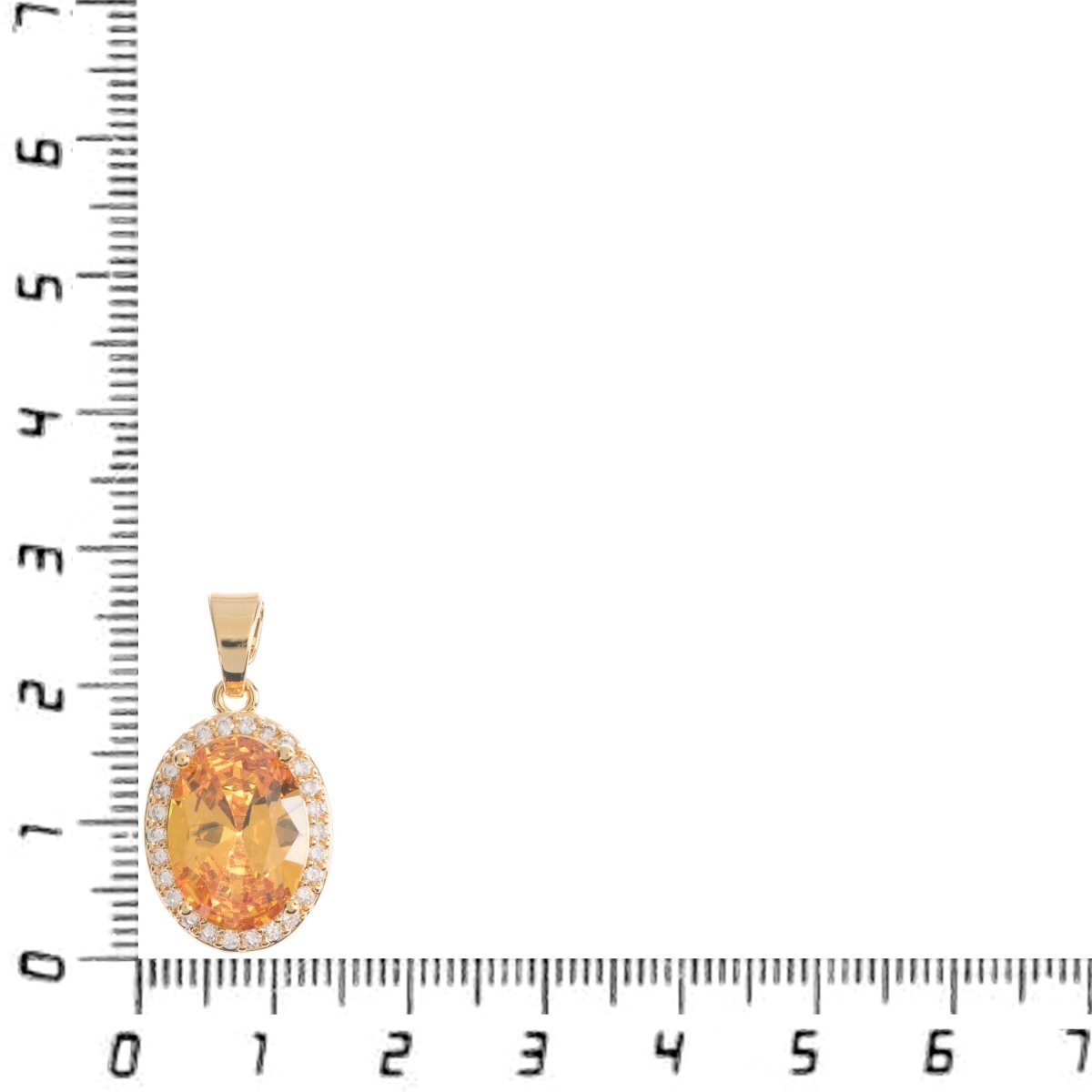24K Gold Filled Fiery Orange, Sunburst, Pink Red Green Oval Charm Cubic Zirconia Bails for Earring Necklace Pendant Jewelry Making Supplies H-764 - H-770 - DLUXCA