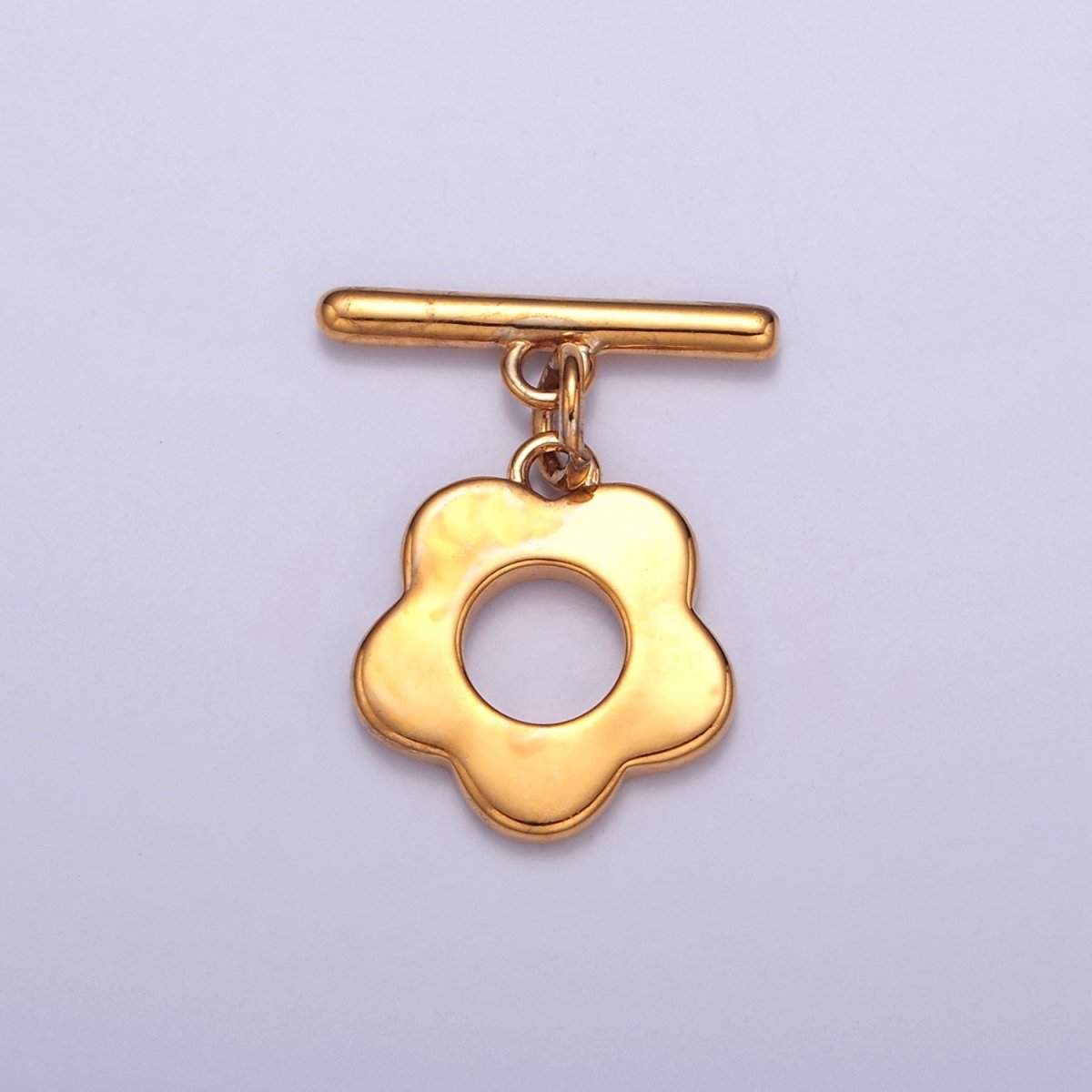 24k Gold Filled Flower Toggle Clasp, Jewelry Clasp OT Clasp Findings L-711 L-712 L-822 - DLUXCA