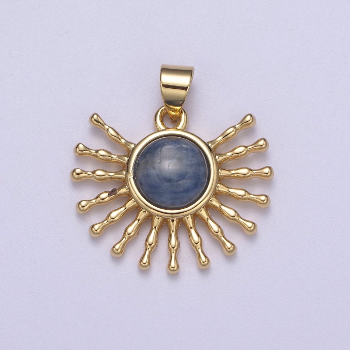 24K Gold Filled Geometric Sun Pendant Necklace, Sunray Charm, Celestial Sunbeam Inspired H-114 H-116 - H-117 - DLUXCA