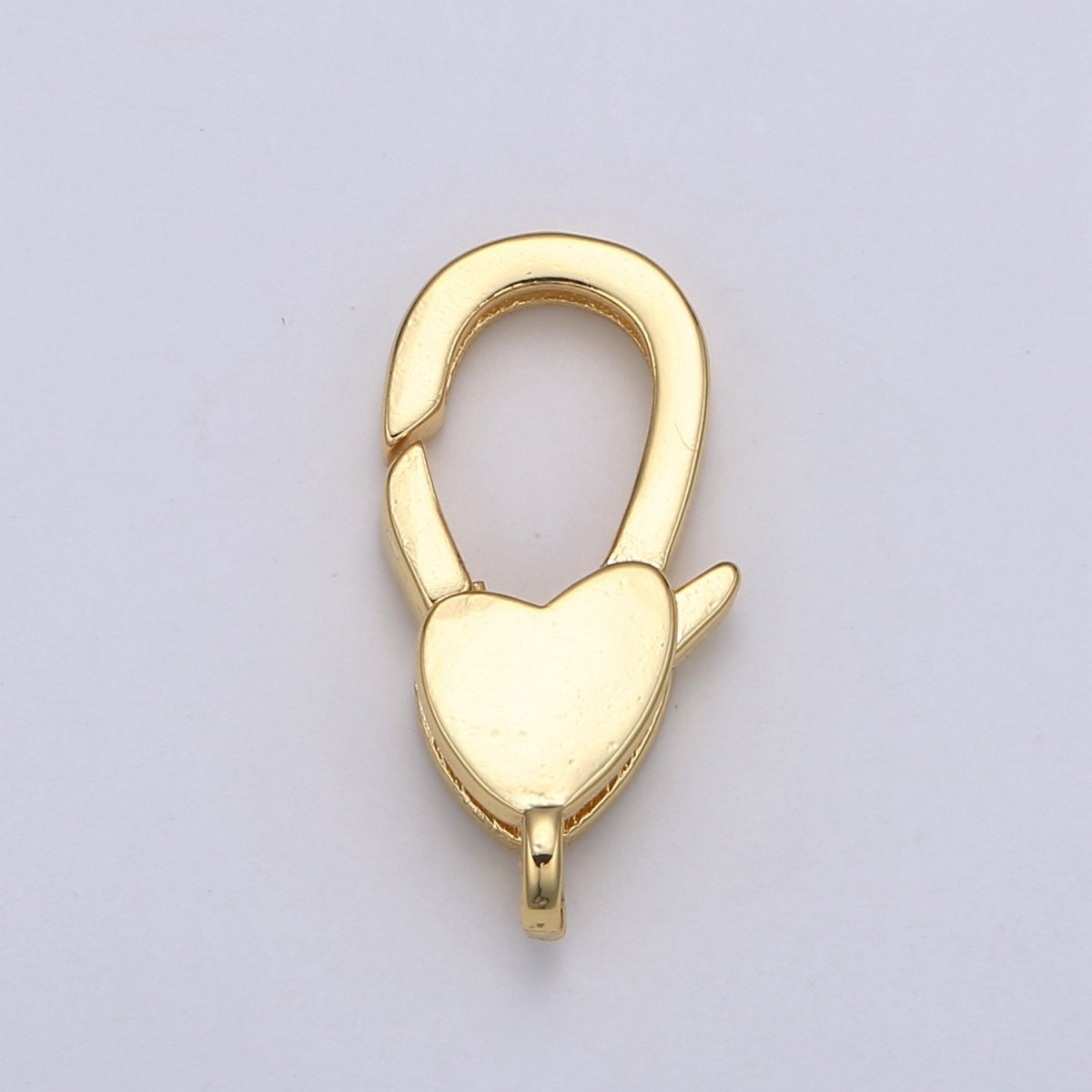 24K Gold Filled Heart Lobster Clasp For DIY Jewelry Making For Bracelet Necklace Supplies L-173 - DLUXCA