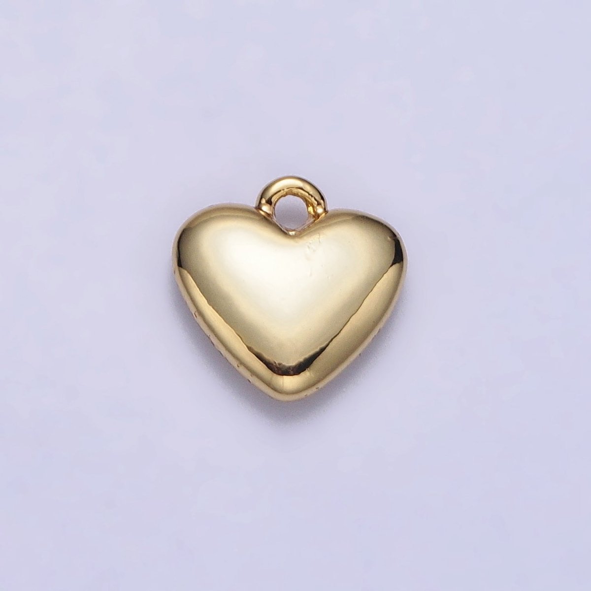 24K Gold Filled Heart Valentine Love Add-On Charm in Gold & Silver | AC-347 AC-348 - DLUXCA