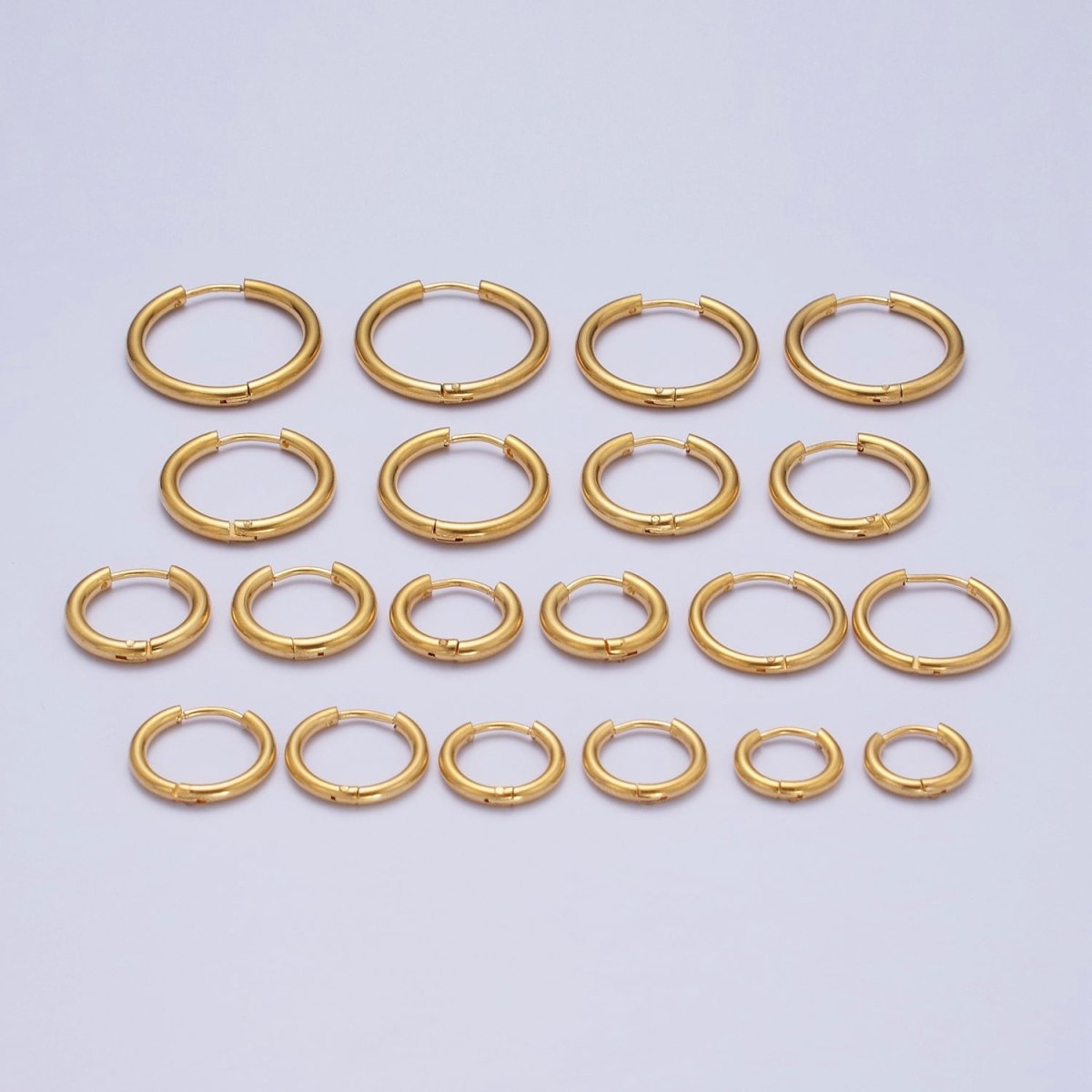 24K Gold Filled Hoop Earrings-Sleeper Earrings Hypoallergenic Earring Hoops Women Hoops Everyday Simple Hoops-Tiny Hoops P-289 P-290 P-291 P-292 P-293 P-294 P-295 P-296 P-297 P-298 - DLUXCA