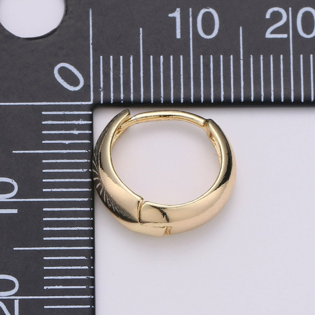 24K Gold Filled Huggie Hoops / Perfect for Every Day Wear / Minimalist ...