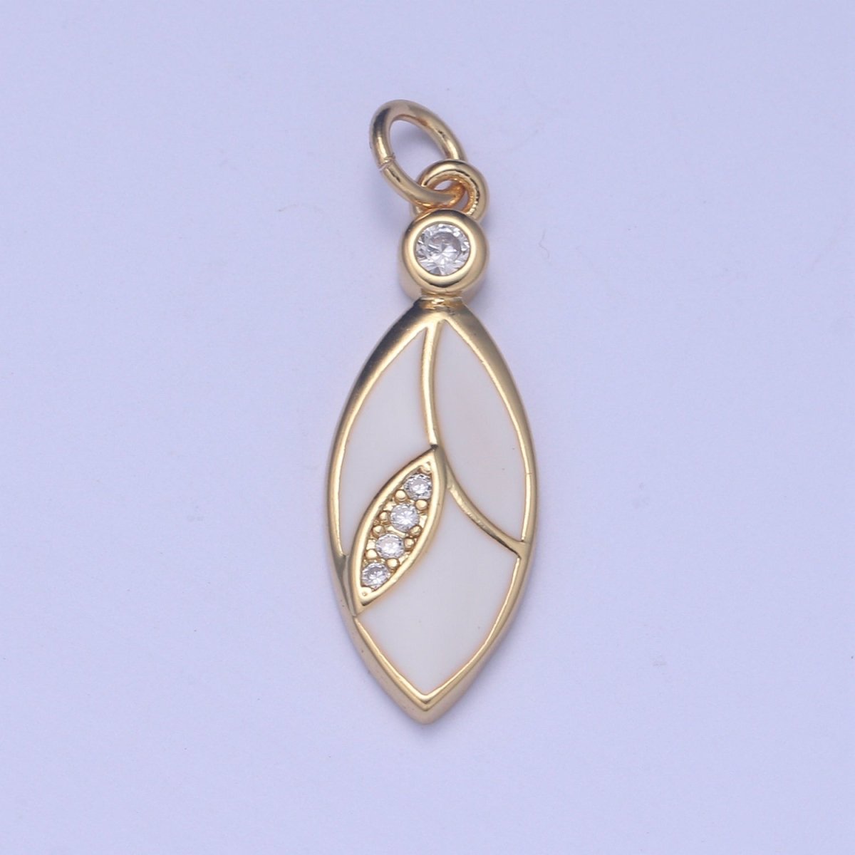 24K Gold Filled Leaf Charm E-286-E-289 - DLUXCA