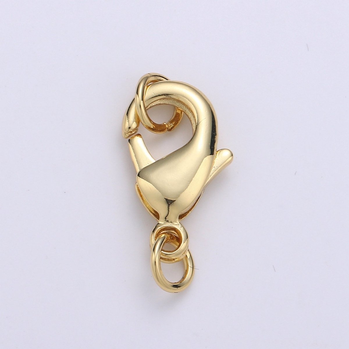 24K Gold Filled Lobster Clasp with Jump Rings for DIY Jewelry