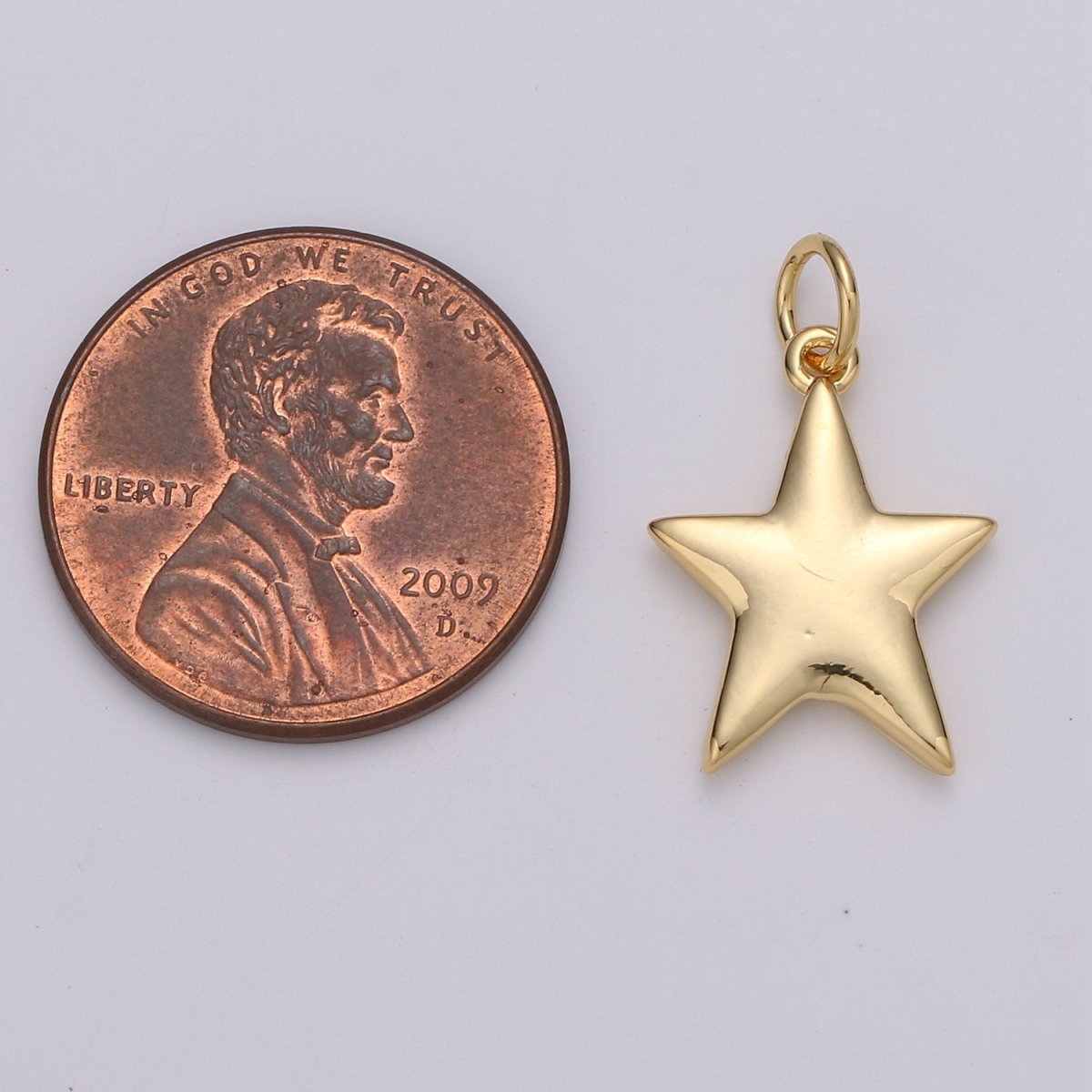 24K Gold Filled Mini Star Charms Double Sided charm for Necklace Earring Bracelet Jewelry Making Supply Celestial Jewelry D-439 - DLUXCA