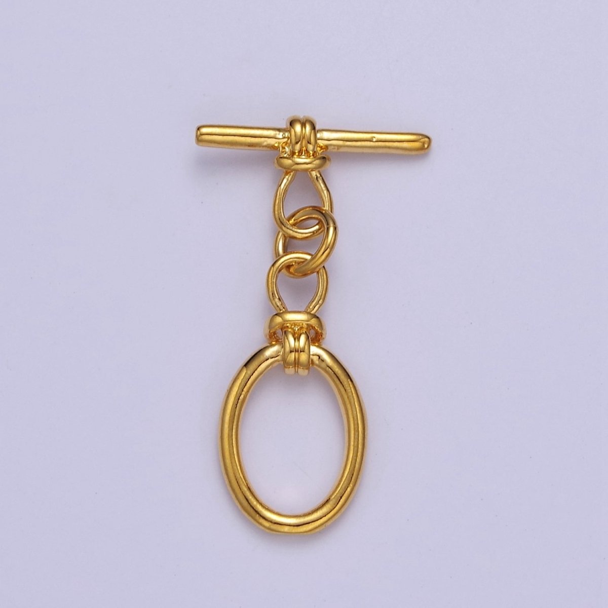 24k Gold Filled Oval Toggle Clasp, Jewelry Clasp OT Clasp Findings L-699 L-700 L-701 - DLUXCA