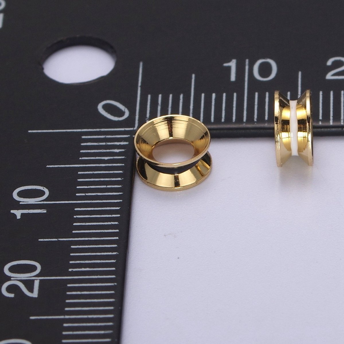 24K Gold Filled Rondelle Bead Spacer for Bracelet Necklace Supply B-114 B-117 B-122 - DLUXCA