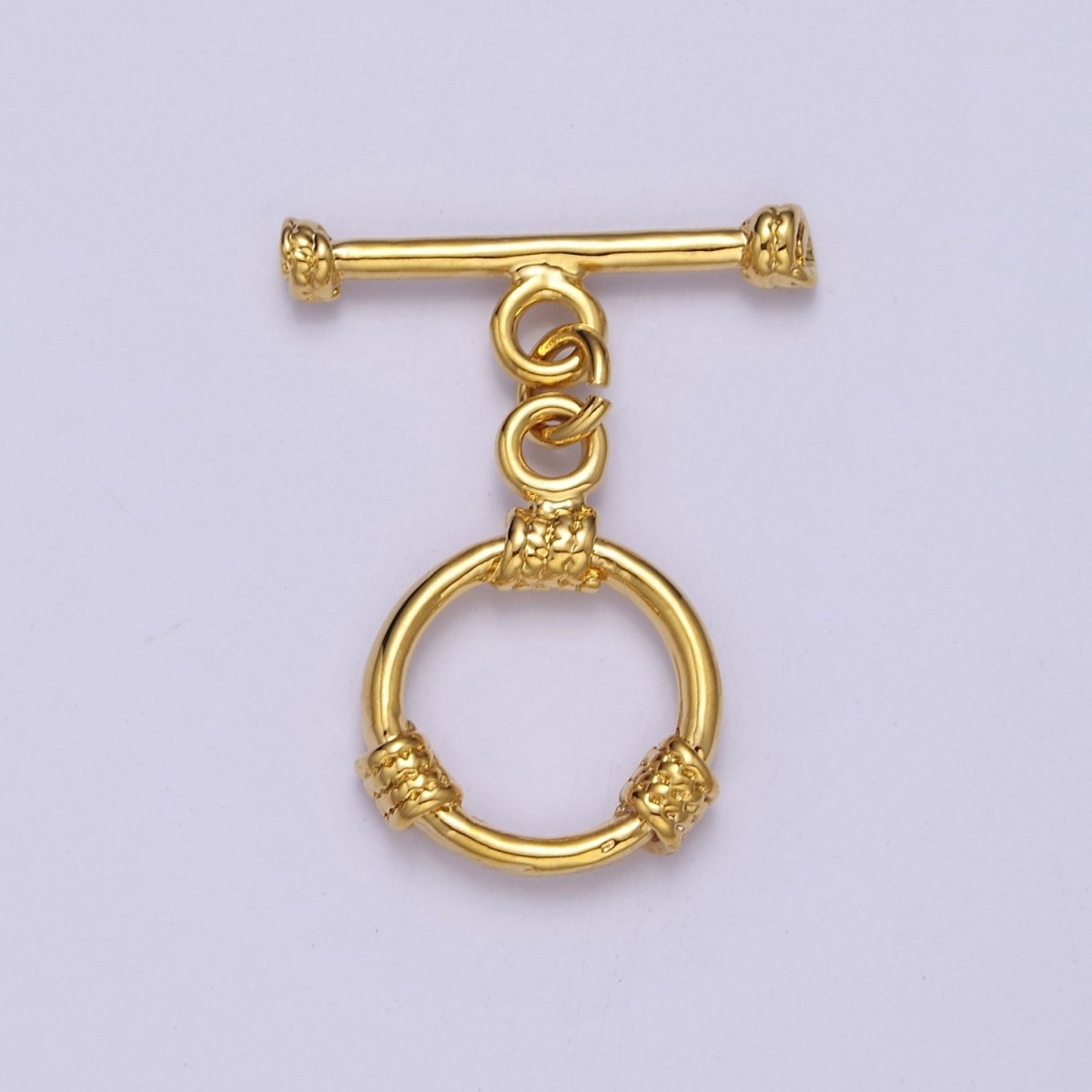 24k Gold Filled Round Toggle Clasp, Jewelry Clasp OT Clasp Findings L-693 L-694 L-695 - DLUXCA