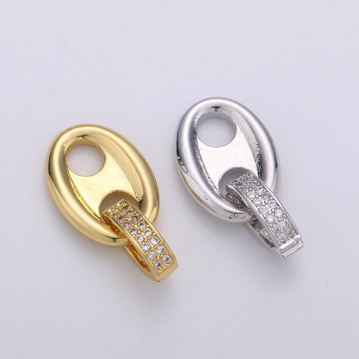 24k Gold Filled Soda Tab Charm for Necklace Pendant Beer Tab Can Tab Jewelry Making Supply J-002 J-003 - DLUXCA