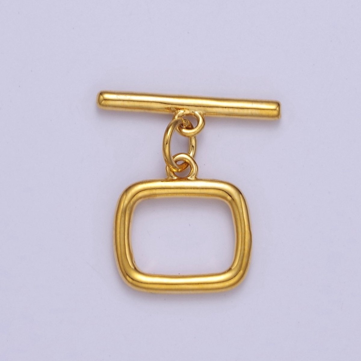 24K Gold Filled Square Toggle Clasp, Jewelry Clasp OT Clasp Findings L-717 L-718 L-722 - DLUXCA