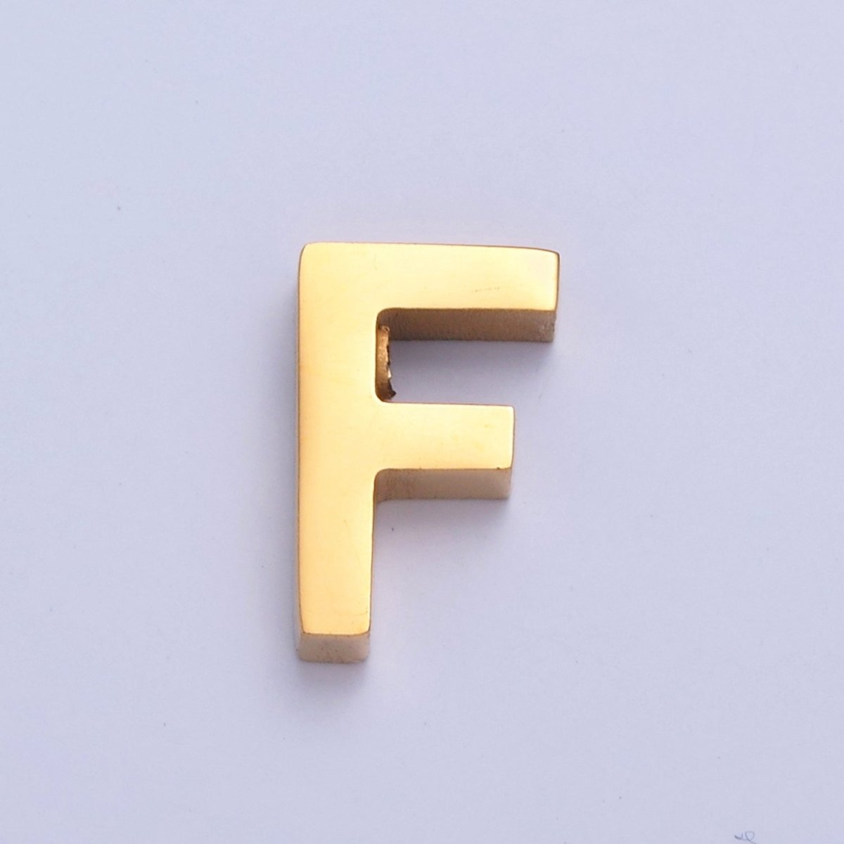 24K Gold Filled Stainless Steel Initial Alphabet For DIY Necklace Making W-809~W-834 - DLUXCA
