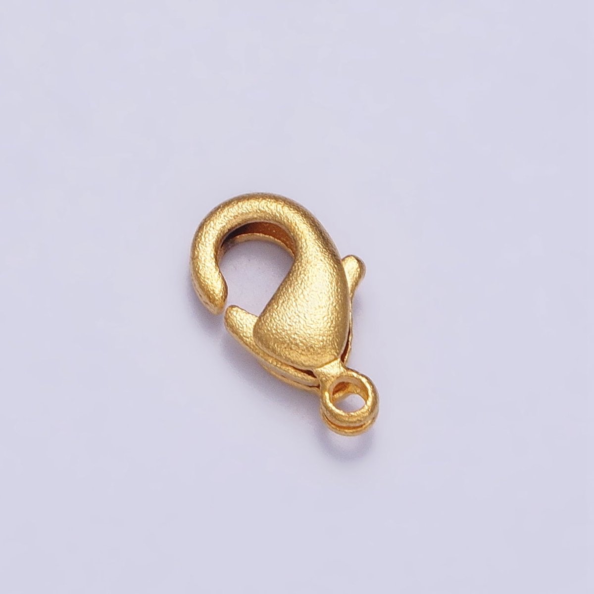 24K Gold Filled Textured Matte 10mm Lobster Clasps Jewelry Closure Supply | Z-087 - DLUXCA