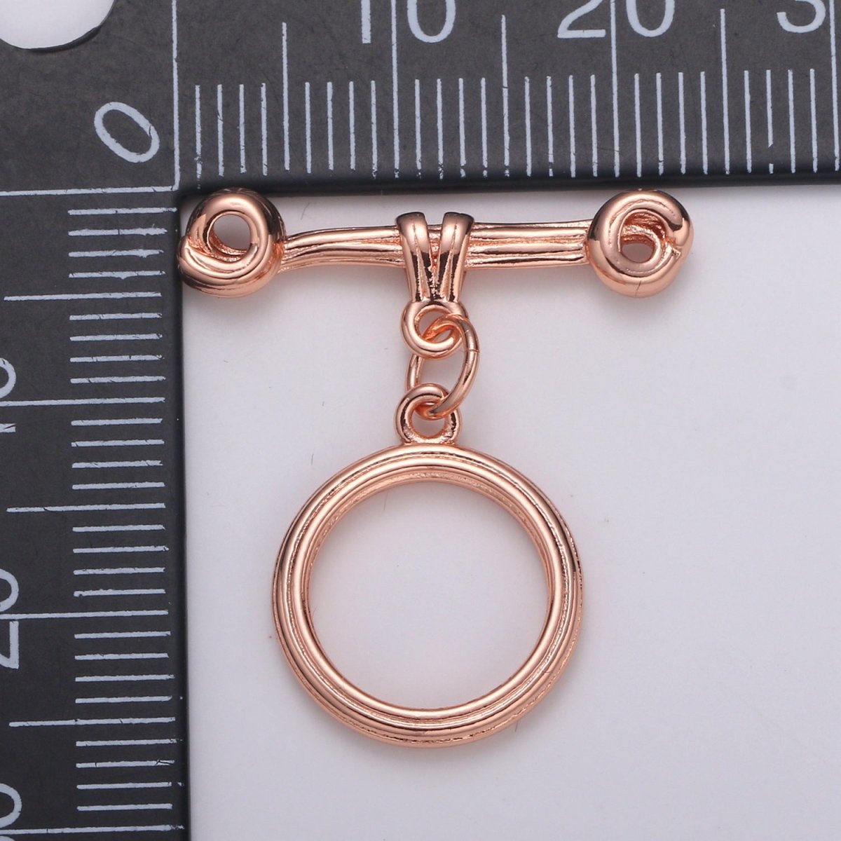 24K Gold Filled Toggle Clasp Black / Rose Gold / Gold / Silver For DIY Jewelry Making Necklace Bracelet Anklet L-217~L-220 - DLUXCA