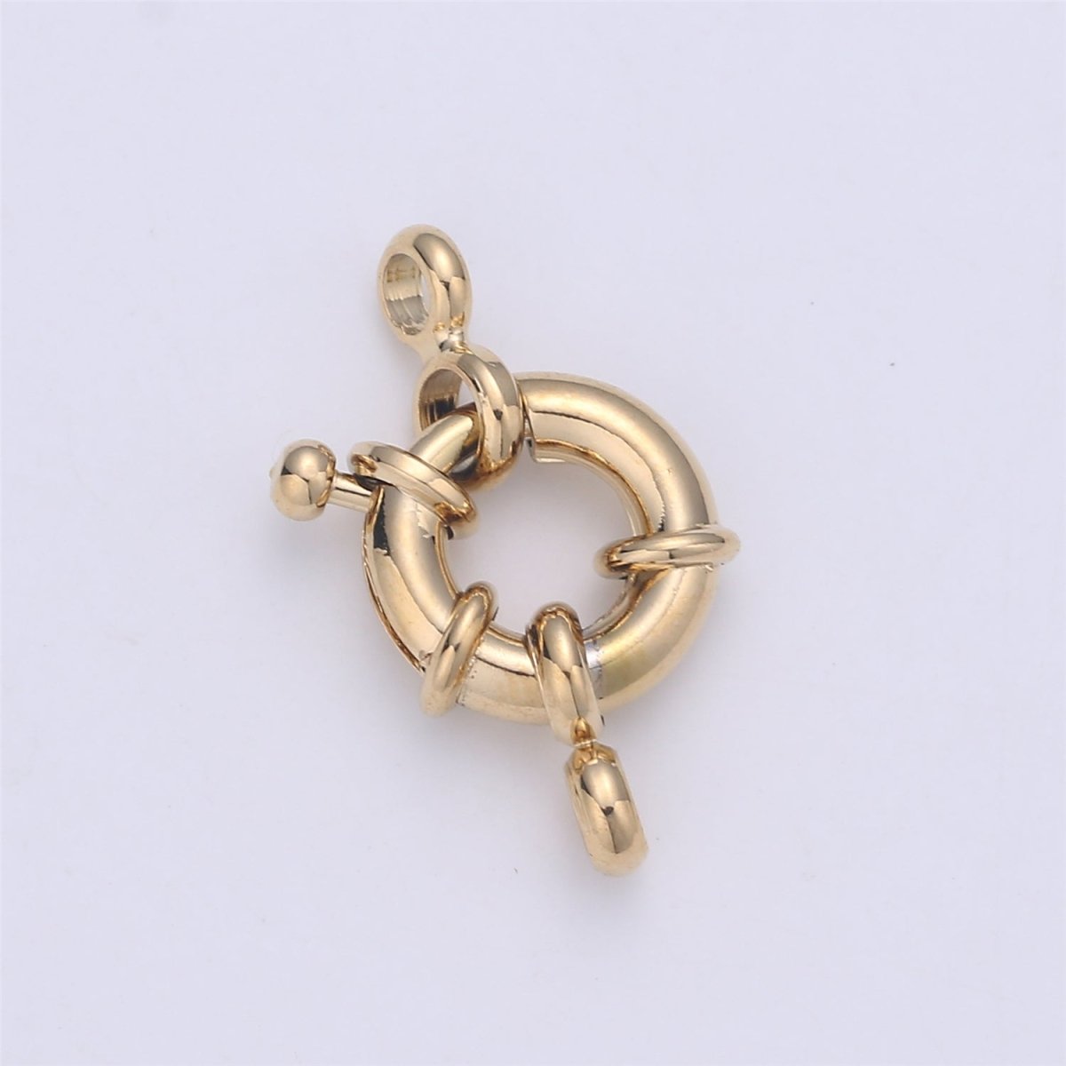 24K Marine Ship Sailor Clasp with Rings For Jewelry Making Necklace Bracelet Anklet L-148~L-149 - DLUXCA