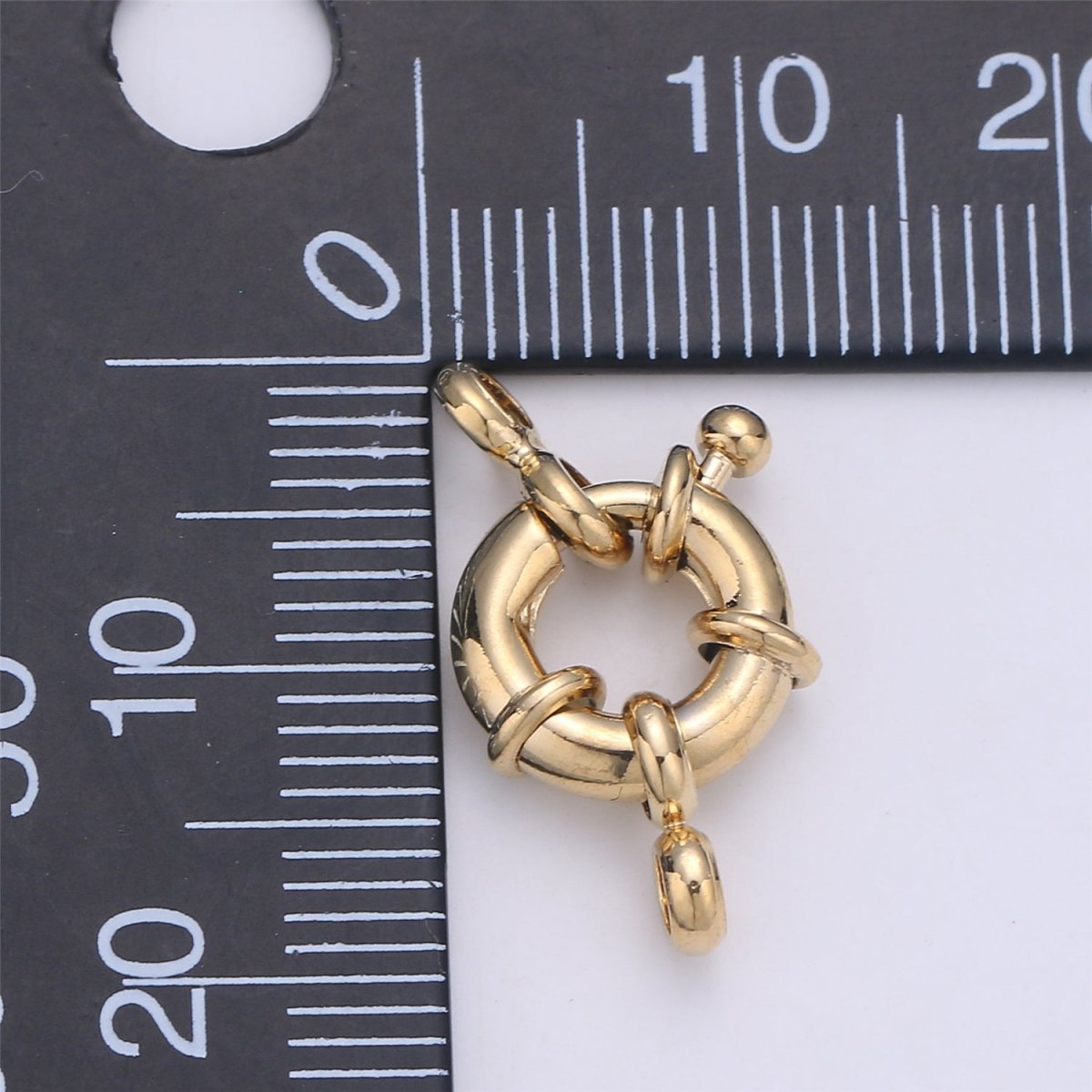 24K Marine Ship Sailor Clasp with Rings For Jewelry Making Necklace Bracelet Anklet L-148~L-149 - DLUXCA