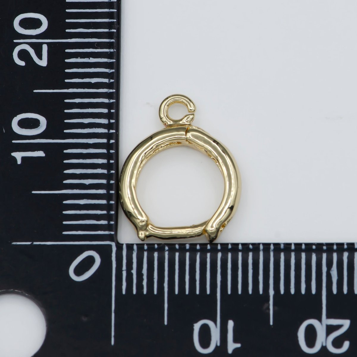 24k Simple Minimalist Gold Filled Thick Earring Huggies For DIY Earring Making L-388 - DLUXCA